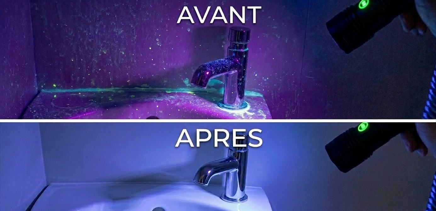 Désinfection vapeur sèche à 140°C d'un équipement de restauration